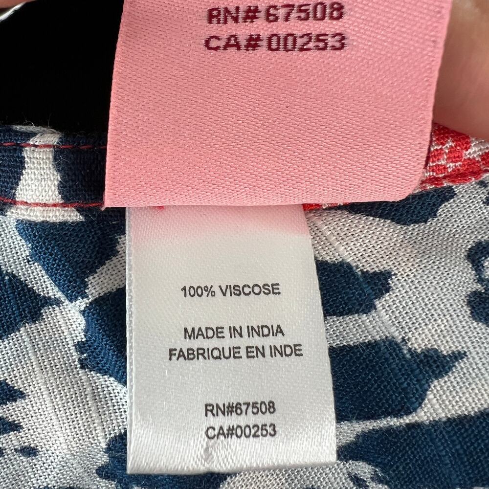 T+C Theodora & Callum Leopard Print Kaftan Red V-… - image 7